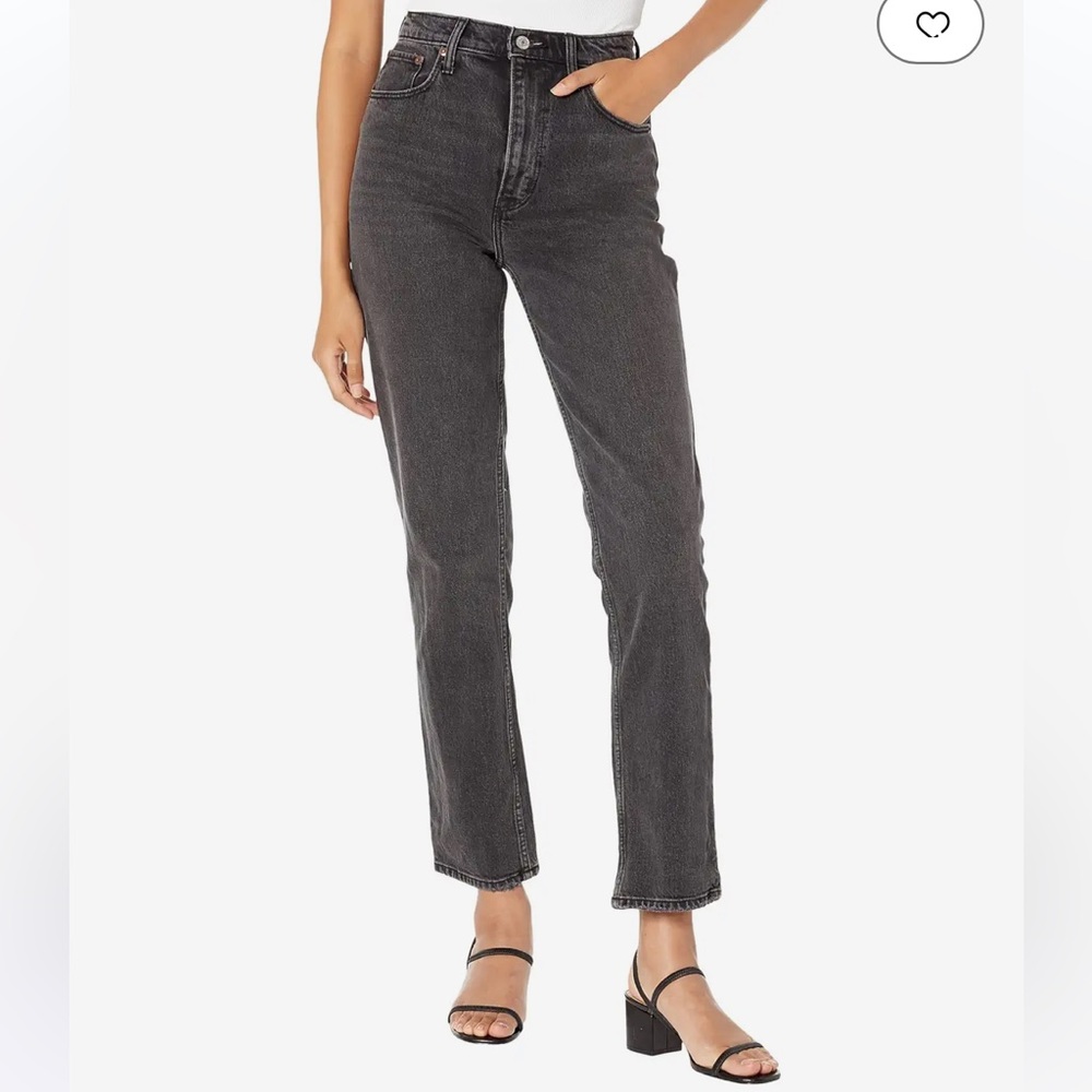 Abercrombie ankle straight ultra high rise